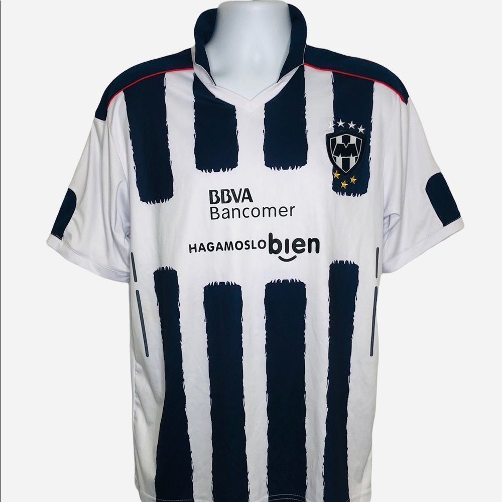 Rayados de Monterrey Mexico Team Jersey Soccer Futbol #18 Sz Medium BBVA. - Picture 4 of 6